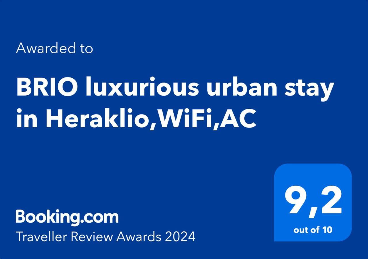 Brio Luxurious Urban Stay In Heraklio,Wifi,Αc Iráklio Kültér fotó
